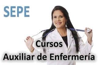 curso para auxiliar de enfermería del SEPE