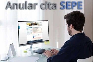 anular cita sepe por internet