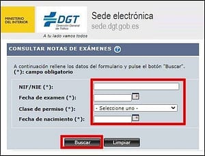 Consultar Notas De Examen Dgt Has Aprobado