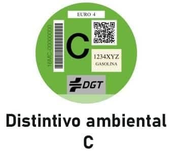 pegatina medioambiental C pegatina medioambiental C