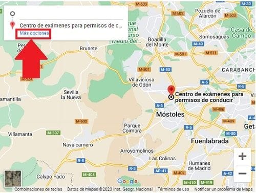 Cómo llegar a dgt móstoles con google cómo llegar a centro de exámenes de móstoles