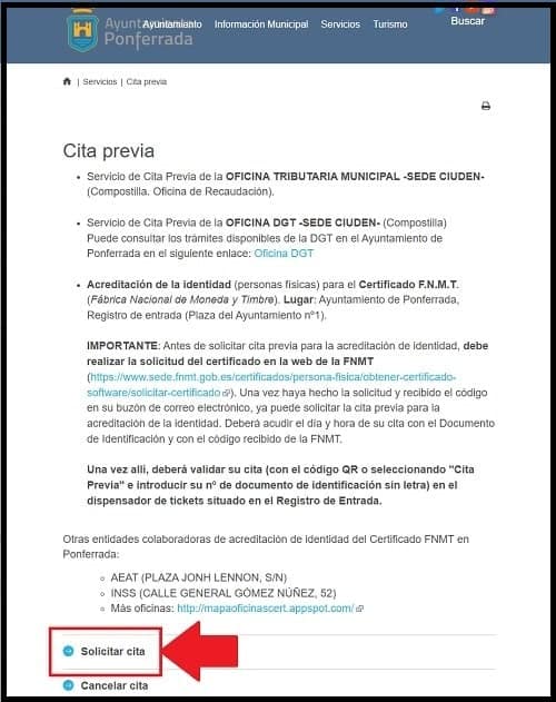 DGT Ponferrada Cita previa 1 solicitar cita dgt ponferrada