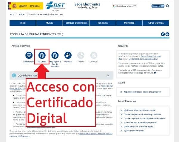 dgt testra con certificado acceso testra con certificado digital