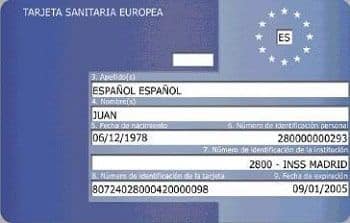Tarjeta Sanitaria Europea de la Seguridad Social 1 tarjeta sanitaria europea TSE de la seguridad social
