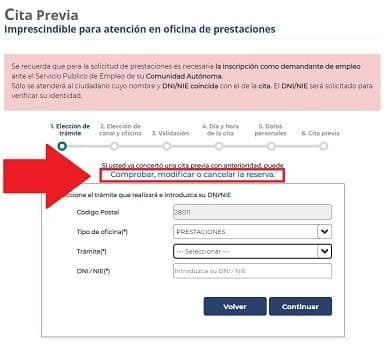 Anular cita SEPE 4 enlace para anular cita con el sepe