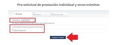Formulario presolicitud SEPE formulario pre solicitud del sepe
