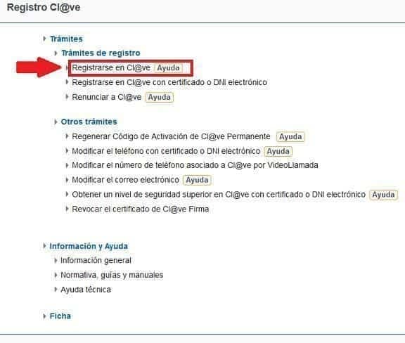 Registrarse en clave pin registro clave pin
