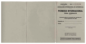Permiso internacional para conducir permiso de conducir internacional