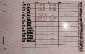fecha expedición fecha expedición del carnet de conducir