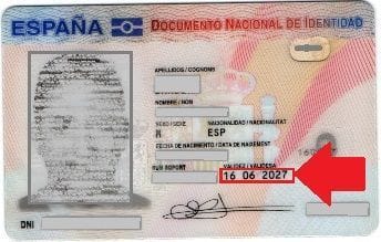 Registro en sistema Clave permanente 2 Fecha validez o expedición del DNI
