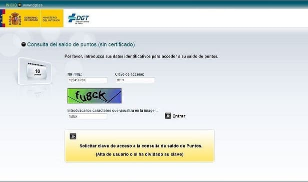 sin certificado digital solicitar clave acceso puntos