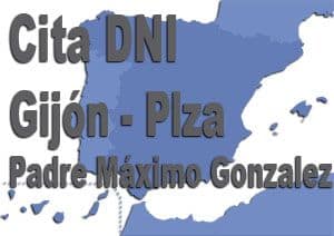 cita dni gijon plaza padre maximo gonzalez
