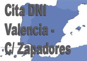 cita dni valencia calle zapadores