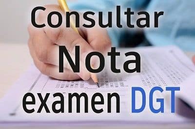 Consultar nota de exámen DGT